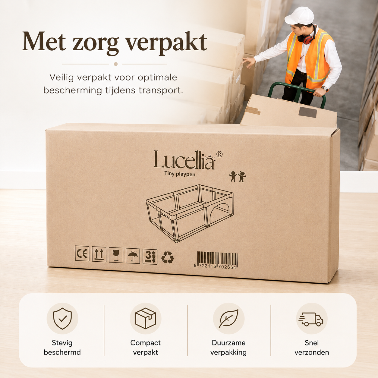 Grondbox Baby 180x200 – Veilige Speelbox